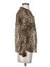 Zara Animal Print Gold Long Sleeve Blouse Size S - photo 4
