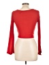 Shein Red Long Sleeve Top Size L - photo 2