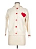 Unbranded Hearts Ivory Cardigan Size L (estimated) - photo 1