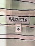 Express Stripes Green Long Sleeve Blouse Size XS - photo 7