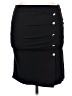 Alice Blue 100% Polyester Solid Black Casual Skirt Size XL - photo 1