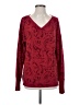 Athleta Paisley Burgundy Red Pullover Sweater Size S - photo 1