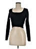 Happily Grey 100% Polyester Black Cardigan Size M - photo 1