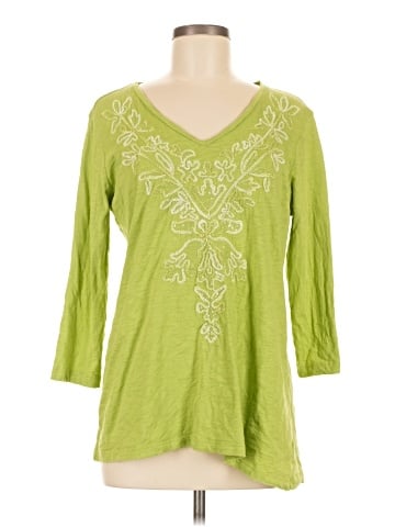 JM Collection 3/4 Sleeve T-Shirt (view 1)