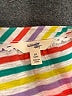 Terra & Sky Stripes White Short Sleeve Blouse Size 0X - photo 7