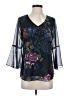 CAbi 100% Polyester Blue 3/4 Sleeve Blouse Size XS - photo 1