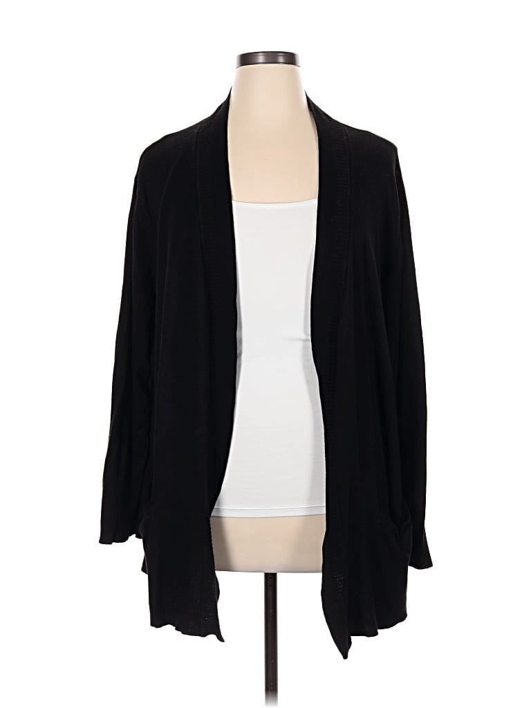 Pre-owned Faded Glory Cardigan Sweater In Black