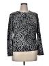 Croft & Barrow 100% Cotton Animal Print Silver Pullover Sweater Size XL (petite) - photo 1