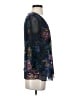 CAbi 100% Polyester Blue 3/4 Sleeve Blouse Size XS - photo 4