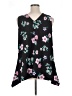 Lane Bryant 100% Polyester Black Sleeveless Blouse Size 14 - photo 2