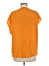 Maison d' Amelie 100% Polyester Orange Short Sleeve Blouse Size M - photo 2