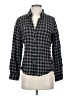 Sandra Ingrish Checkered-gingham Gray Long Sleeve Button-Down Shirt Size S - photo 1
