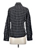 Sandra Ingrish Checkered-gingham Gray Long Sleeve Button-Down Shirt Size S - photo 2