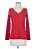 Chico's Solid Red 3/4 Sleeve T-Shirt Size S - photo 1