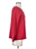 Chico's Solid Red 3/4 Sleeve T-Shirt Size S - photo 4