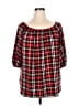 Misia Red 3/4 Sleeve Blouse Size 2X - photo 1