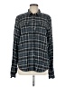 Paige Plaid Gray Long Sleeve Button-Down Shirt Size M - photo 1