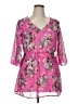 Assorted Brands 100% Polyester Pink Swimsuit Cover Up Size XL - photo 1