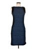 Trucco Graphic Blue Cocktail Dress Size EU 44 / US 14 - photo 1