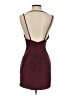 Unbranded Solid Burgundy Cocktail Dress Size S (estimated) - photo 2