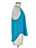 Three Eighty Two 100% Polyester Teal Sleeveless Blouse Size M - photo 4