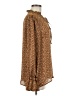 Missguided 100% Polyester Brown Long Sleeve Blouse Size 8 - photo 4