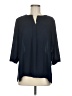 Lands' End 100% Polyester Blue 3/4 Sleeve Blouse Size M (estimated) - photo 1
