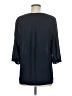 Lands' End 100% Polyester Blue 3/4 Sleeve Blouse Size M (estimated) - photo 2