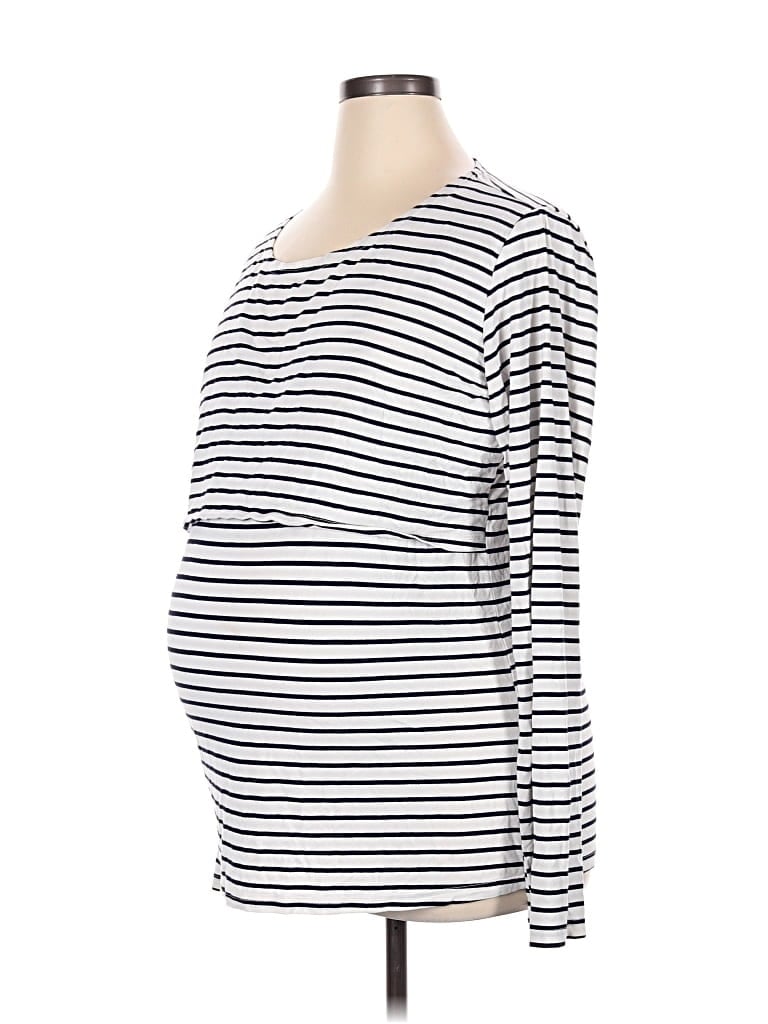 Pre-owned Smallshow Long Sleeve Henley Shirt In White