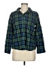 L.L.Bean Plaid Green 3/4 Sleeve Button-Down Shirt Size M - photo 1
