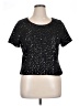 Forever 21 Plus Stars Black Short Sleeve Top Size 1X - photo 1