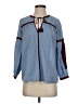 Joie 100% Cotton Blue 3/4 Sleeve Blouse Size XS - photo 1