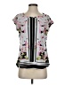 Elle Pink Short Sleeve Blouse Size S - photo 1