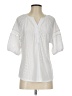 Adrienne Vittadini White Short Sleeve Blouse Size S - photo 1