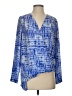 Eight Sixty Blue Long Sleeve Blouse Size S - photo 1