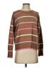 Lands' End 100% Cotton Stripes Brown Pullover Sweater Size XS - photo 1