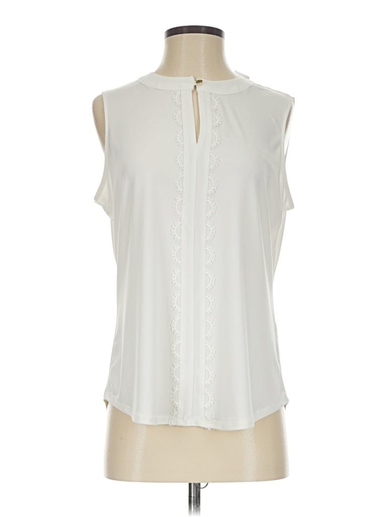 Kasper Sleeveless Blouse In White