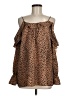 Doe & Rae 100% Polyester Brown Sleeveless Blouse Size M - photo 1