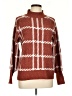 Anthropologie Plaid Brown Turtleneck Sweater Size L (estimated) - photo 1