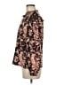 wonderly Black Brown Long Sleeve Blouse Size M - photo 5