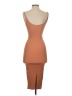 Unbranded Solid Brown Cocktail Dress Size XXS (estimated) - photo 2