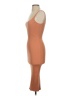 Unbranded Solid Brown Cocktail Dress Size XXS (estimated) - photo 5