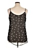 Ambiance Apparel 100% Polyester Black Sleeveless Blouse Size 1X - photo 2