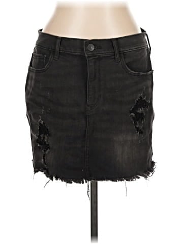 Express Denim Skirt (view 1)