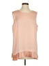 Tommy Hilfiger 100% Polyester Pink Sleeveless Blouse Size P (estimated, petite) - photo 1