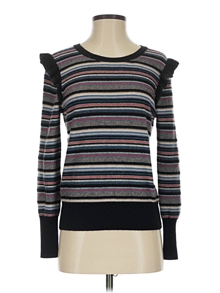 Pre-owned Joie Wool Pullover Sweater In Black
