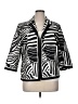 TanJay 100% Polyester Stripes Black Blazer Size 14 - photo 1