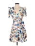 Tanya Taylor 100% Polyester Blue Orange Kimono Size 4 - photo 1