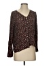 Garnet Hill 100% Viscose Brown Long Sleeve Blouse Size 0 - photo 1