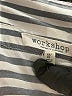 Workshop Republic Clothing Stripes Silver Long Sleeve Blouse Size XS - photo 7